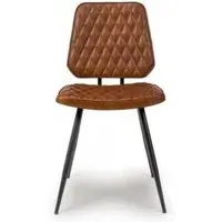 Austin Dining Chair Set of 2 - Tan, Buffalo Leather