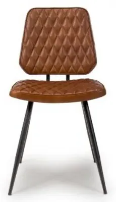 Austin Dining Chair Set of 2 - Tan, Buffalo Leather