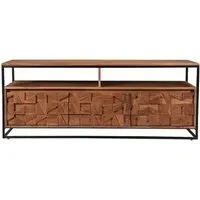 Axis 142cm TV Unit - Acacia Wood