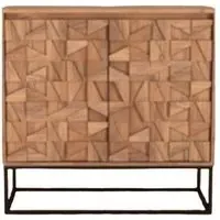 Axis 2 Door Drinks Cabinet - Acacia Wood