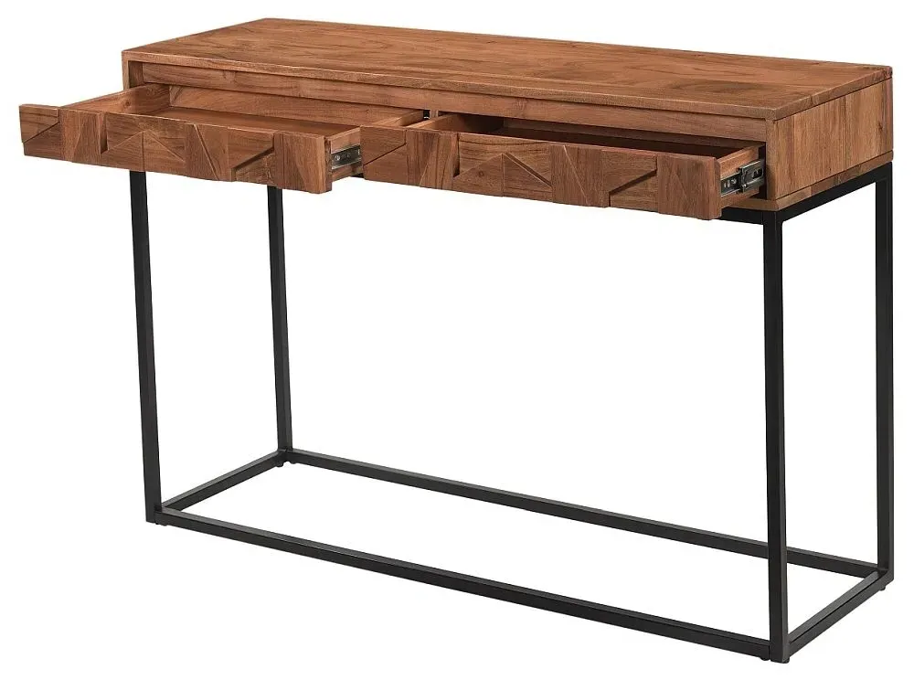 Axis 2 Drawer Console Table - Acacia Wood