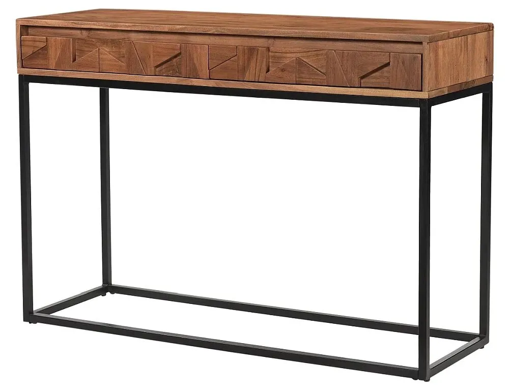 Axis 2 Drawer Console Table - Acacia Wood