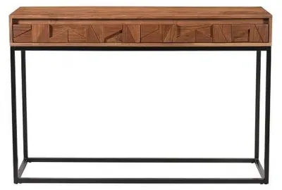 Axis 2 Drawer Console Table - Acacia Wood image