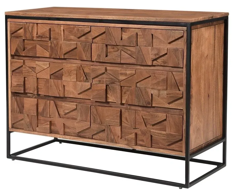 Axis 6 Drawer Chest - Acacia Wood