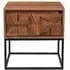 Axis Acacia Wood 1 Drawer End Table - Geometric