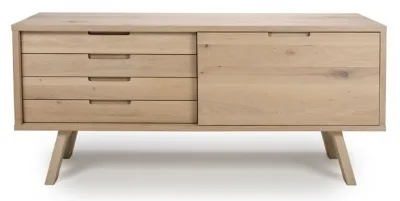 Bergen 160cm 1 Door Sideboard - Oak