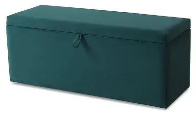 Billie Blanket Box - Green, Velvet image