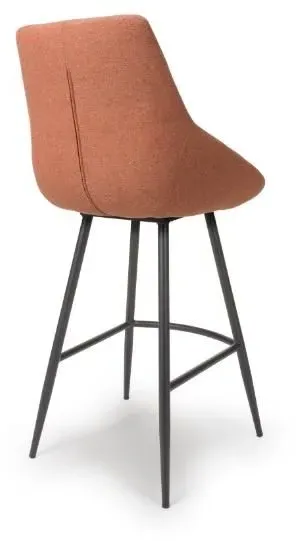 Boden Bar Chair Set of 2 - Brick Red, Fabric