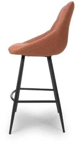 Boden Bar Chair Set of 2 - Brick Red, Fabric