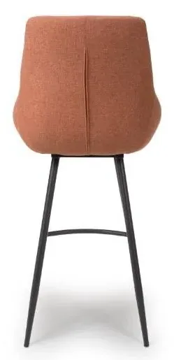 Boden Bar Chair Set of 2 - Brick Red, Fabric