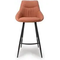 Boden Bar Chair Set of 2 - Brick Red, Fabric