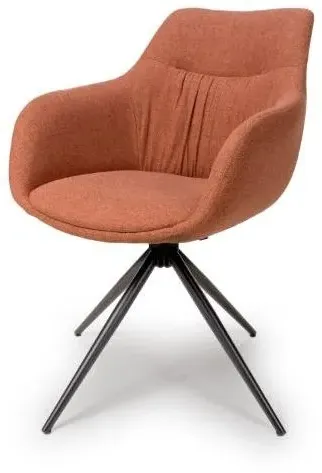 Boden Carver Dining Chair Set of 2 - Brick Red, Fabric