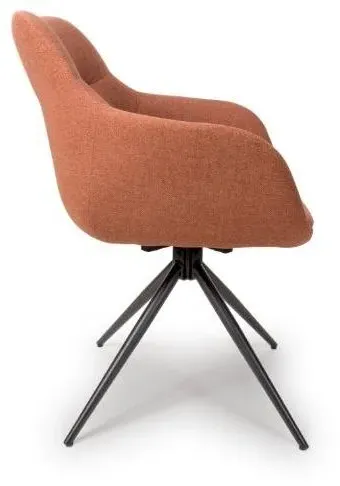 Boden Carver Dining Chair Set of 2 - Brick Red, Fabric