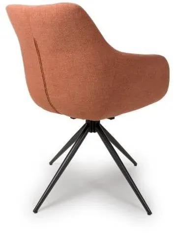 Boden Carver Dining Chair Set of 2 - Brick Red, Fabric