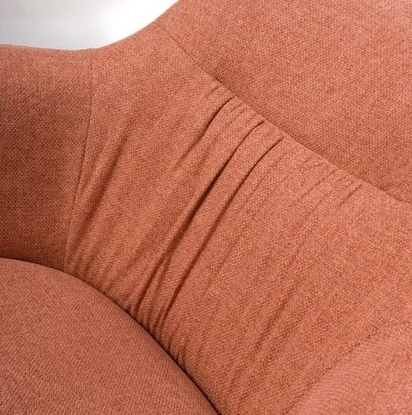 Boden Carver Dining Chair Set of 2 - Brick Red, Fabric