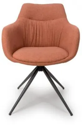 Boden Carver Dining Chair Set of 2 - Brick Red, Fabric image