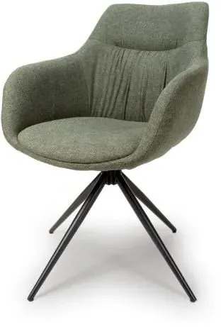 Boden Carver Dining Chair Set of 2 - Green, Fabric