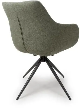 Boden Carver Dining Chair Set of 2 - Green, Fabric