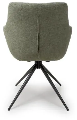 Boden Carver Dining Chair Set of 2 - Green, Fabric