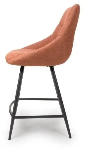 Boden Counter Chair Set of 2 - Brick Red, Fabric