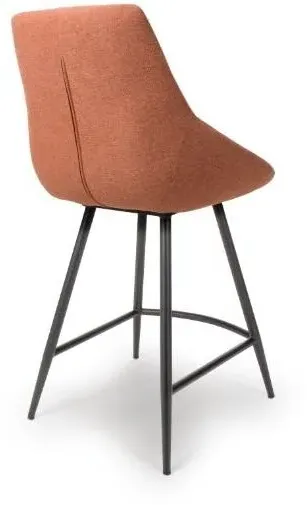 Boden Counter Chair Set of 2 - Brick Red, Fabric