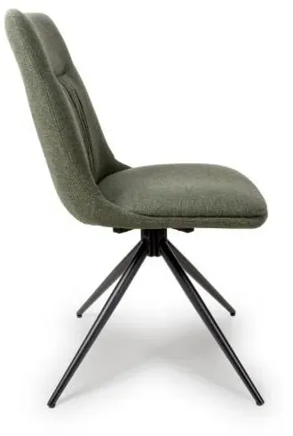 Boden Dining Chair Set of 2 - Green, Fabric