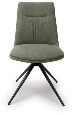 Boden Dining Chair Set of 2 - Green, Fabric image