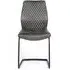Charlie Cantilever Dining Chair - Grey, Faux Leather