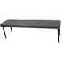 Charlie Grey Faux Leather Dining Bench - Grey