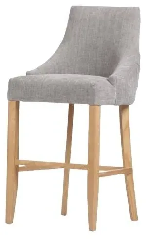 Cole Fabric Bar Chair Set of 2 - Grey