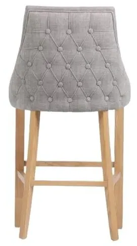 Cole Fabric Bar Chair Set of 2 - Grey