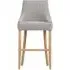 Cole Fabric Bar Chair Set of 2 - Grey