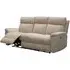 Detroit 3-Seater Electric Recliner Sofa - Natural, Fabric