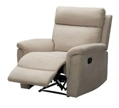 Detroit Electric Recliner Armchair - Natural, Fabric