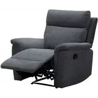 Detroit Manual Recliner Armchair - Grey, Fabric
