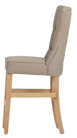Eaton Counter Chair - Taupe, Faux Leather