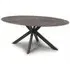 Galaxy 6-Seater Oval Dining Table - Brown, Ceramic