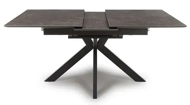 Galaxy Extendable Dining Table - Brown, Ceramic