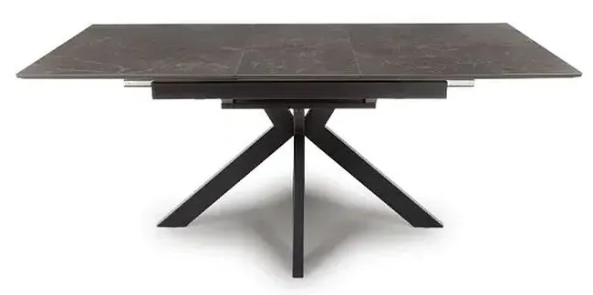 Galaxy Extendable Dining Table - Brown, Ceramic