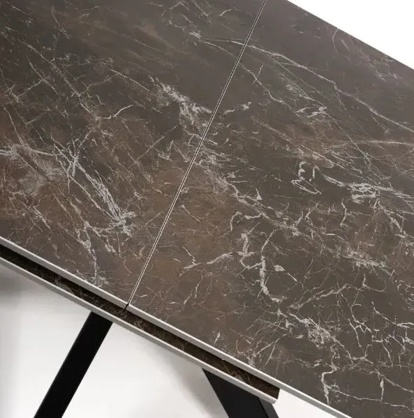 Galaxy Extendable Dining Table - Brown, Ceramic