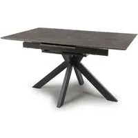 Galaxy Extendable Dining Table - Brown, Ceramic
