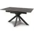 Galaxy Extendable Dining Table - Brown, Ceramic