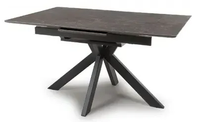 Galaxy Extendable Dining Table - Brown, Ceramic image