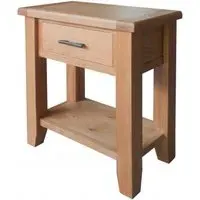 Hampshire 1 Drawer Console Table - Natural, Oak