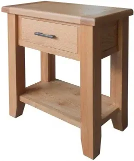Hampshire 1 Drawer Console Table - Natural, Oak image
