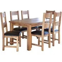 Hampshire 6-8 Seater Extending Dining Table - Natural, Oak