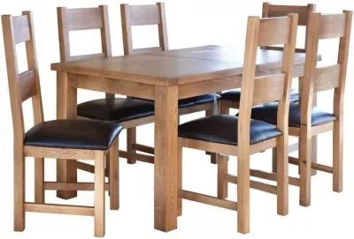 Hampshire 6-8 Seater Extending Dining Table - Natural, Oak image