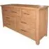 Hampshire Oak 4+3 Drawer Wide Chest - Natural Lacquered