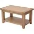 Hampshire Oak 90cm Coffee Table with Shelf - Natural