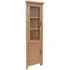 Hampshire Oak Corner Display Cabinet - Natural